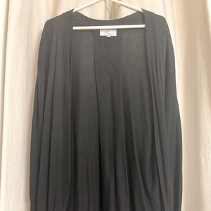 Black viscose cardigan